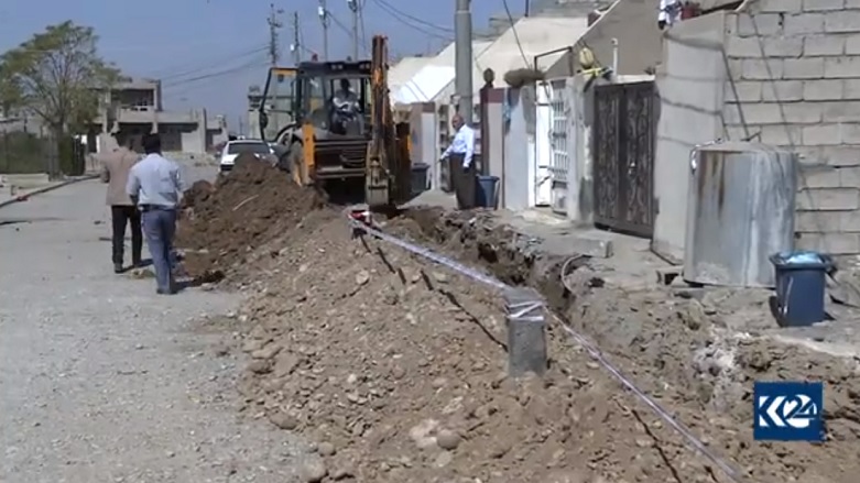 تۆڕی ئاوی خواردنه‌وه‌ بۆ 12 گه‌ڕه‌كی نوێی هه‌ولێر راده‌كێشرێت